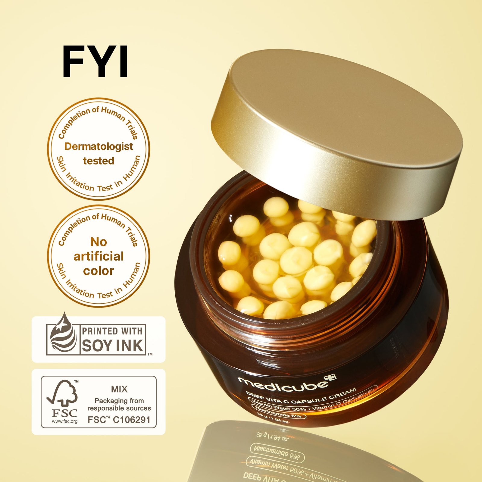Kem dưỡng Medicube Deep Vita C Capsule Cream 55g - Ảnh 2
