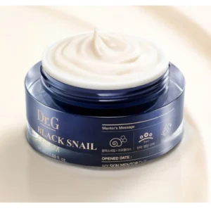 Kem dưỡng ốc sên đen Dr.G Black Snail Cream 50ml mở nắp