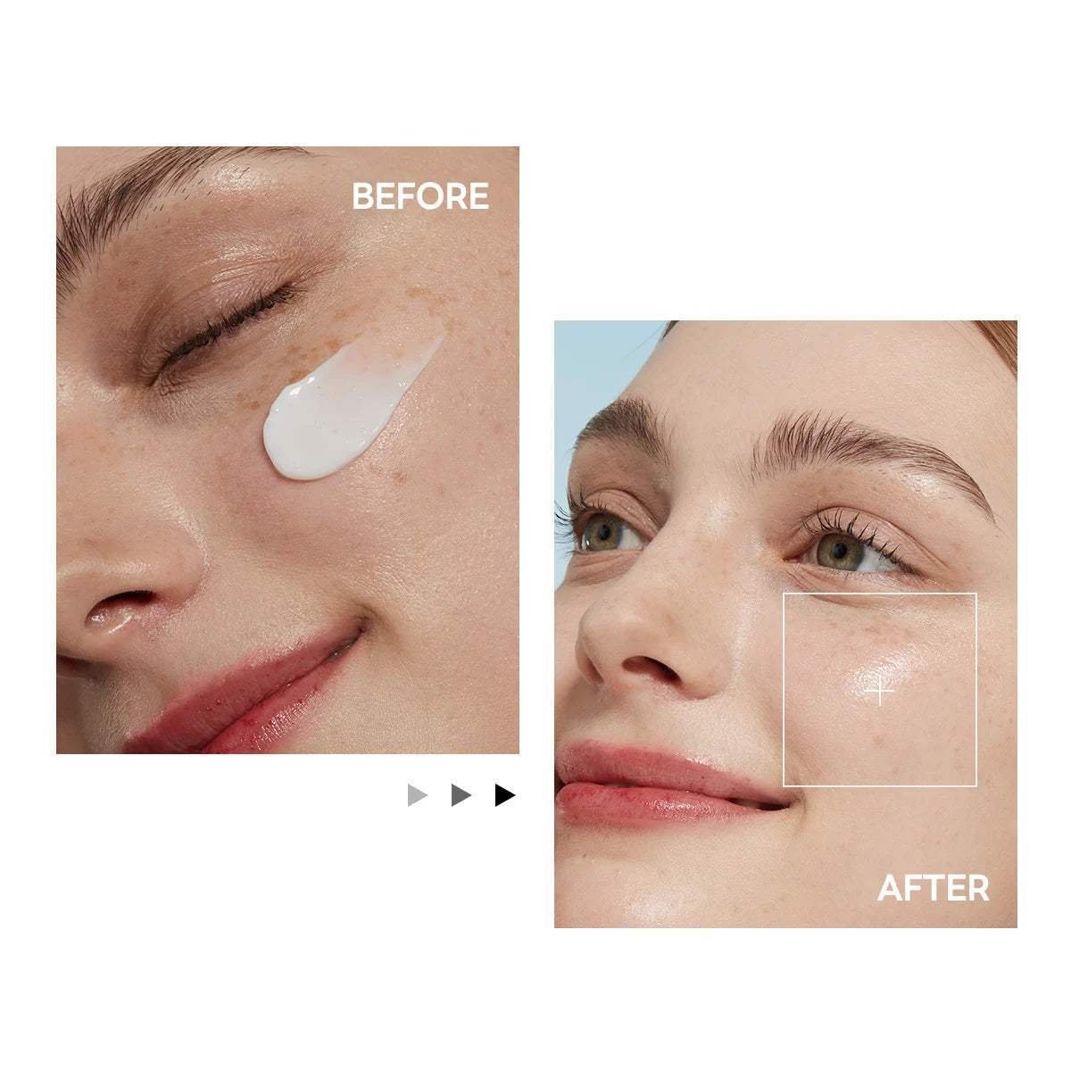 Minh họa sử dụng kem dưỡng ẩm Round Lab Birch Moisturizing Cream