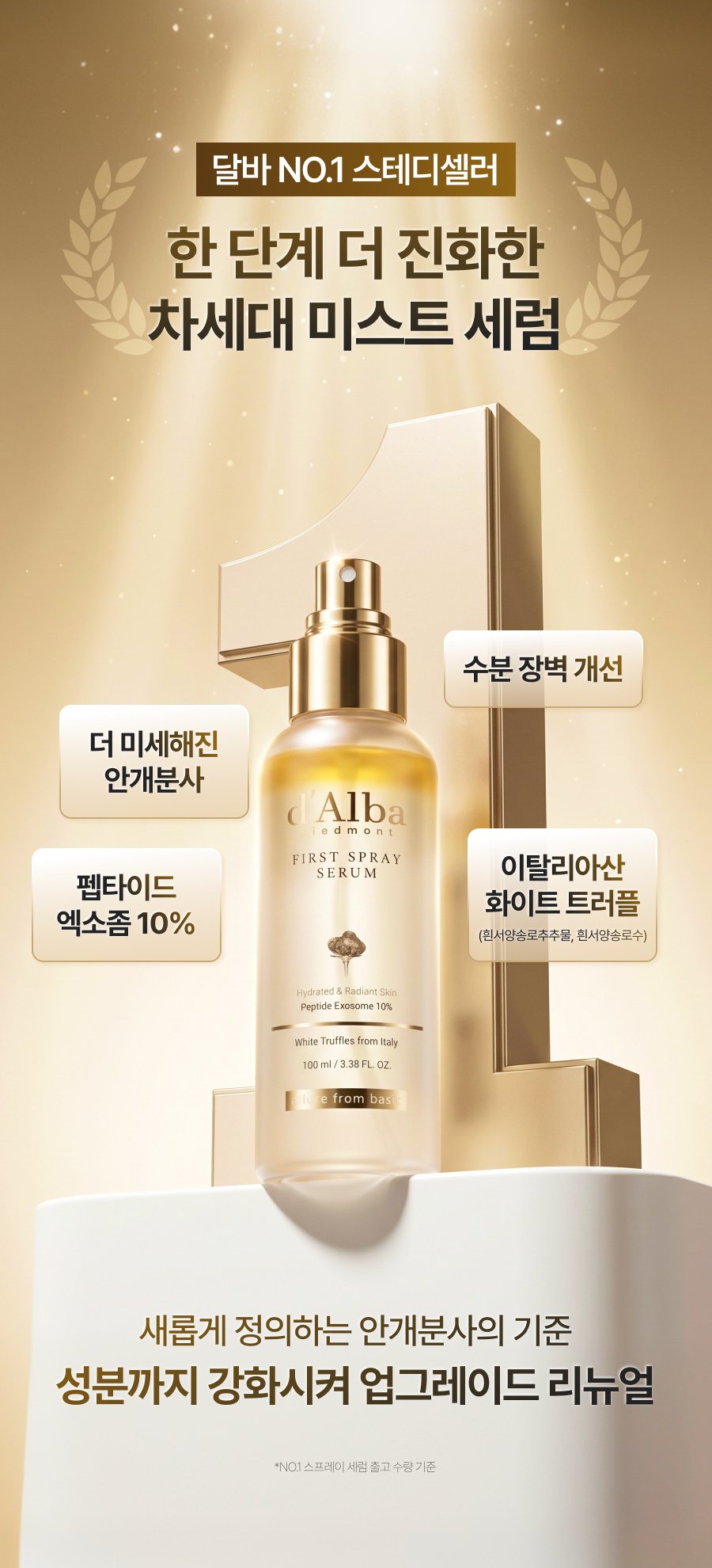 Serum dạng xịt d'Alba First Spray Serum Peptide 100 ml - Ảnh 2
