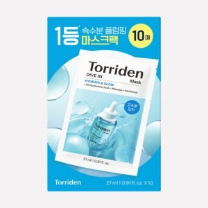 Mặt nạ Torriden DIVE IN Hydrate & Glow 10 miếng × 27 ml
