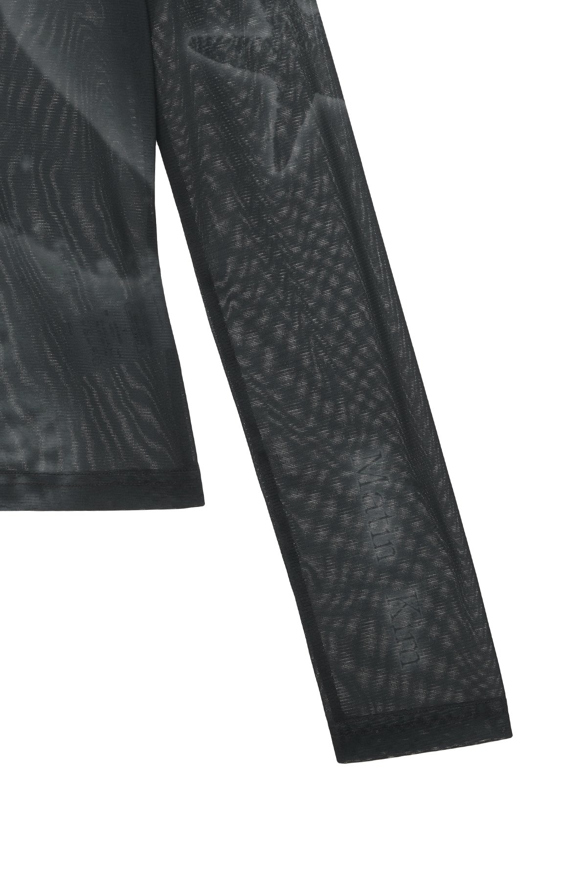 Áo lưới dài tay MATIN KIM Starfish Mesh màu than MK2434TS027MCH - Ảnh 3