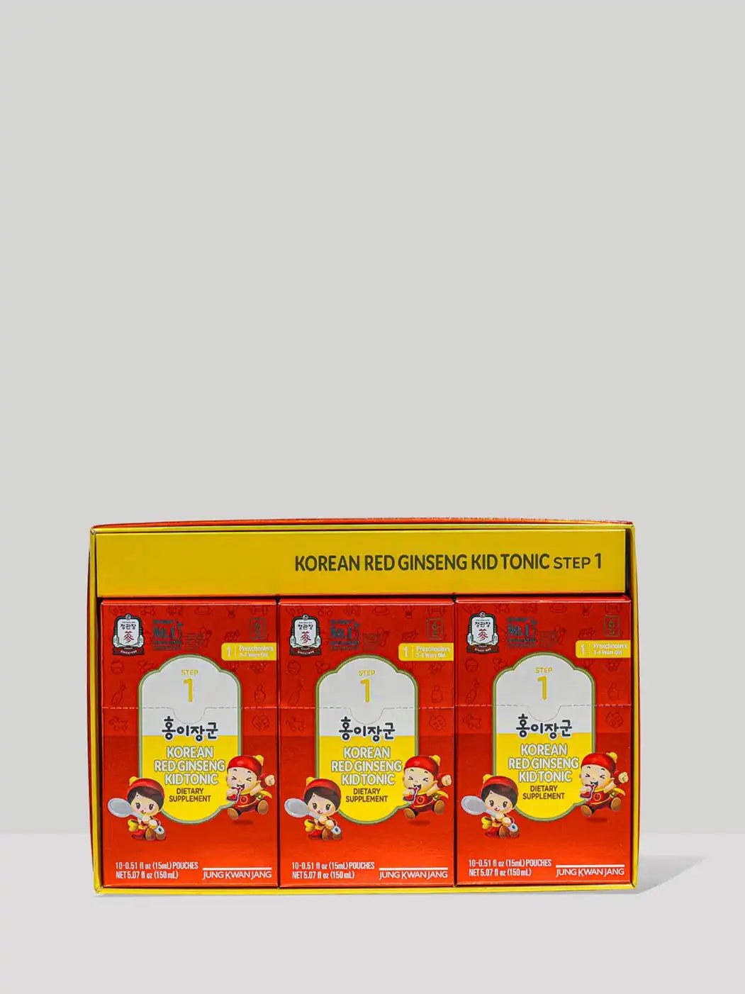 Nước hồng sâm JUNG KWAN JANG Kid Tonic Step 1 cho trẻ 3–4 tuổi 15 ml × 30 gói - Ảnh 2