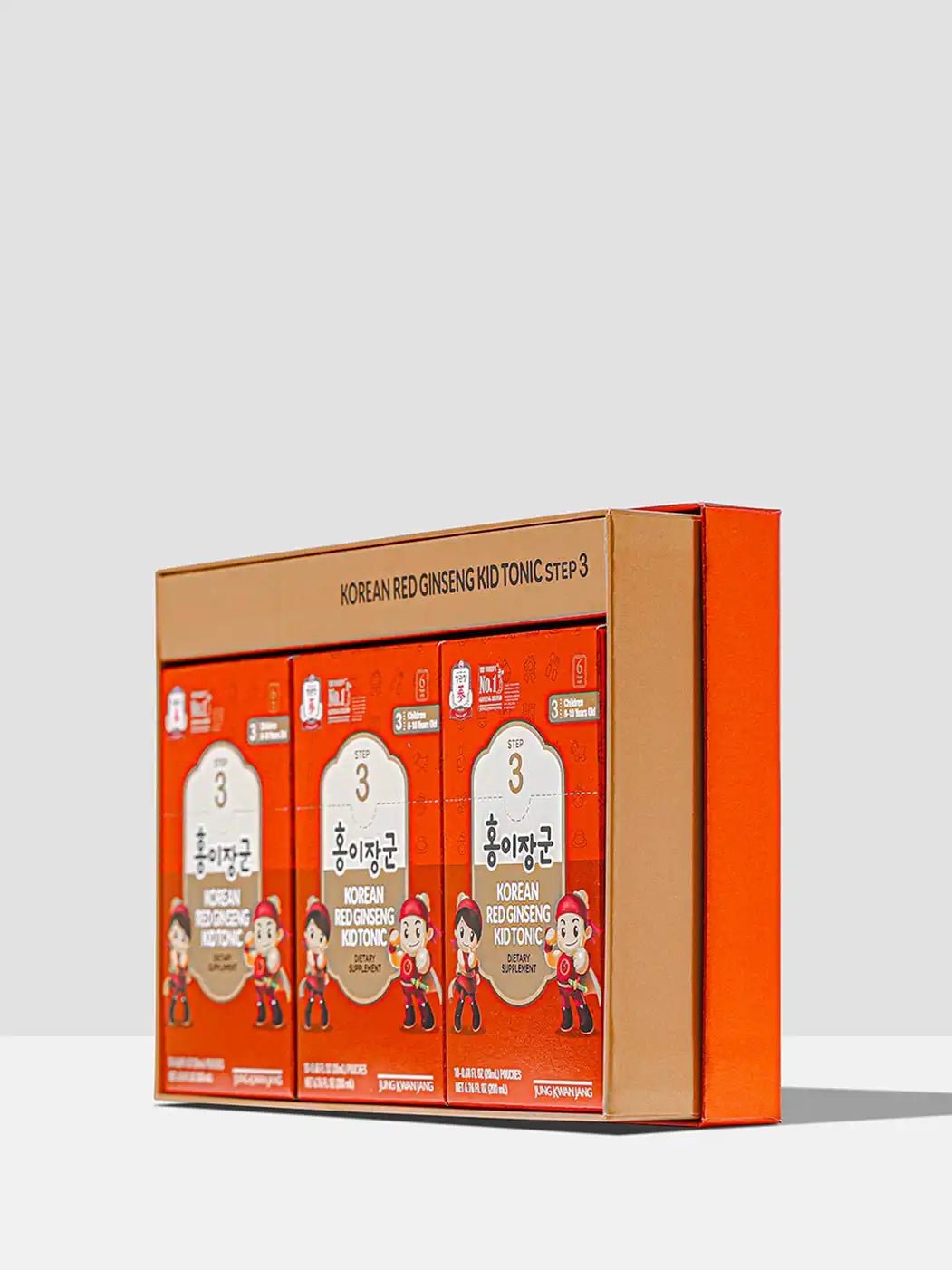 Nước hồng sâm JUNG KWAN JANG Kid Tonic Step 3 cho trẻ 8–10 tuổi 20 ml × 30 gói - Ảnh 2