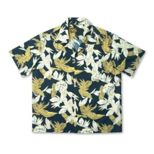 Áo sơ mi ngắn tay BLACK PP Open Collar Resort Shirt RCN BP.24-06
