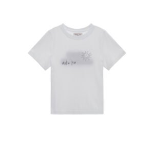 Áo thun MATIN KIM Sun Embroidery Graphic màu trắng MK2434TS035MWH