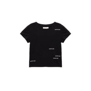 Áo thun croptop MATIN KIM Small Logo màu đen MK2377TS044M0BB