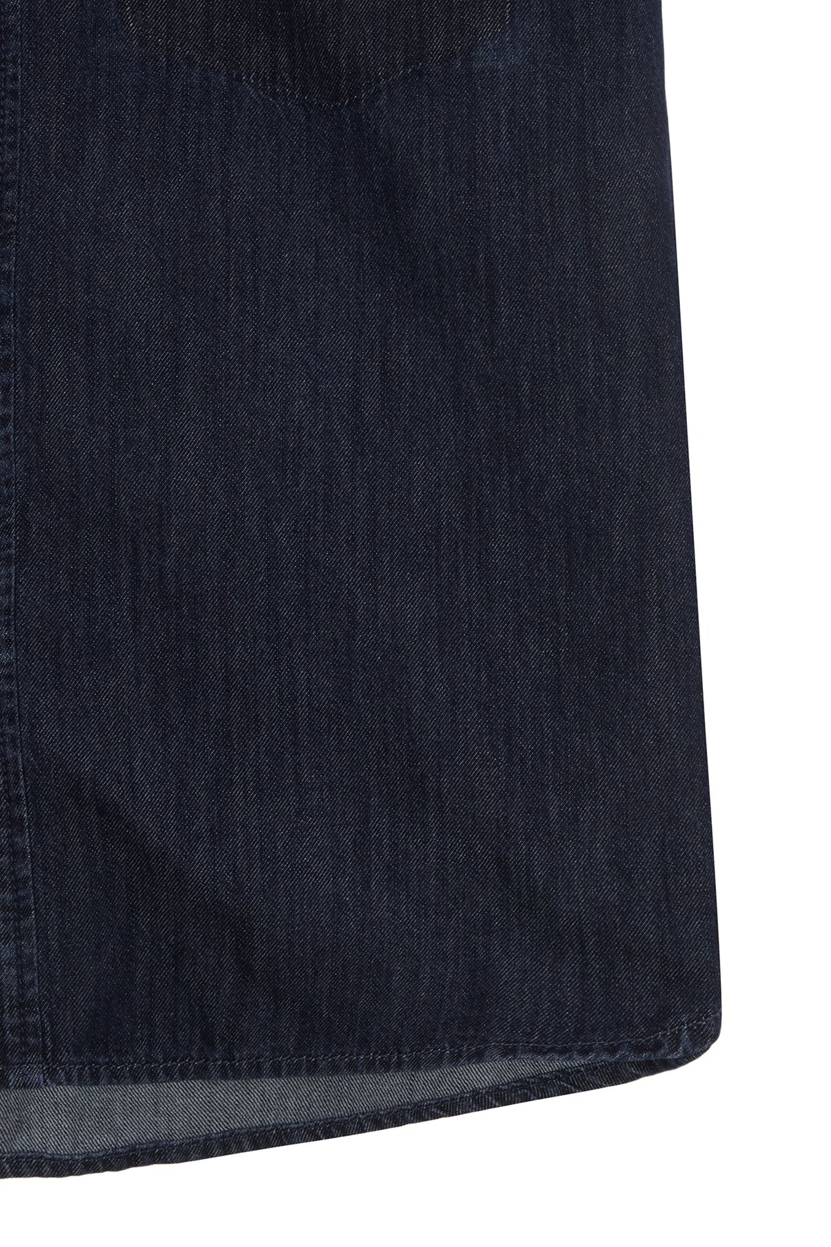 Áo sơ mi denim nam MATIN KIM Reverse Washed Half màu xanh MK2434SH507HBL - Ảnh 3