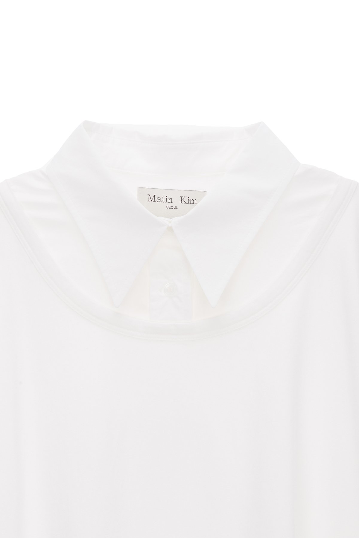 Áo sơ mi MATIN KIM Oversize Layered màu trắng MK2334SH006M0WH - Ảnh 3