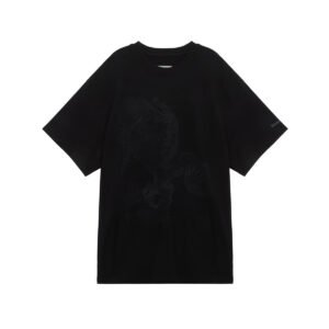 Áo thun nam MATIN KIM Oversize Big Graphic màu đen MK2434TS543HBB