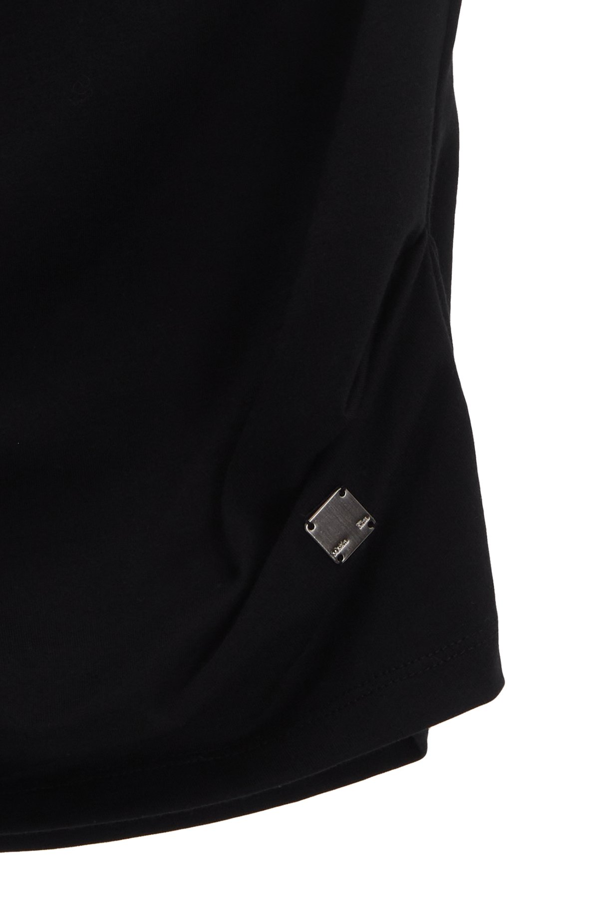 Áo lệch vai MATIN KIM One Shoulder Drapery màu đen MK2434TS028MBB - Ảnh 2