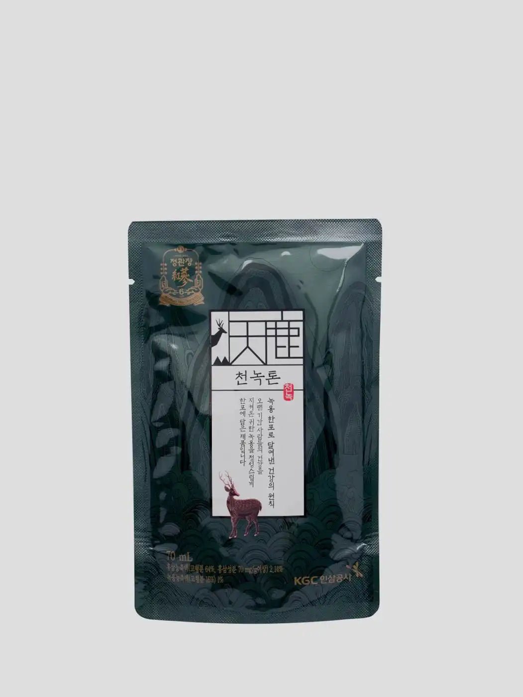 Nước hồng sâm nhung hươu JUNG KWAN JANG CheonNok Tonic 70 ml × 30 gói - Ảnh 3