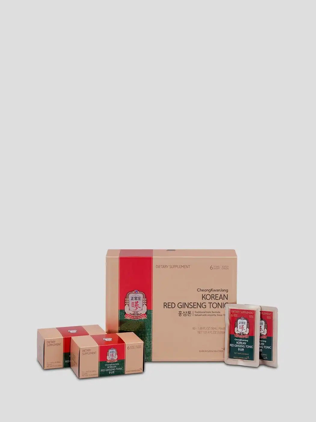 Nước hồng sâm JUNG KWAN JANG Korean Red Ginseng Tonic 50 ml × 60 gói - Ảnh 3