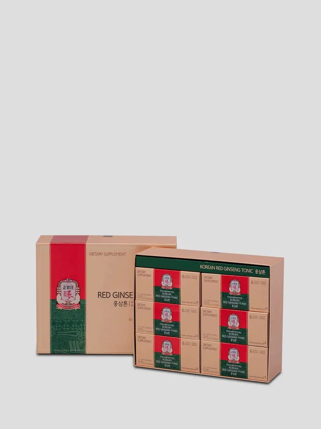 Nước hồng sâm JUNG KWAN JANG Korean Red Ginseng Tonic 50 ml × 60 gói - Ảnh 2