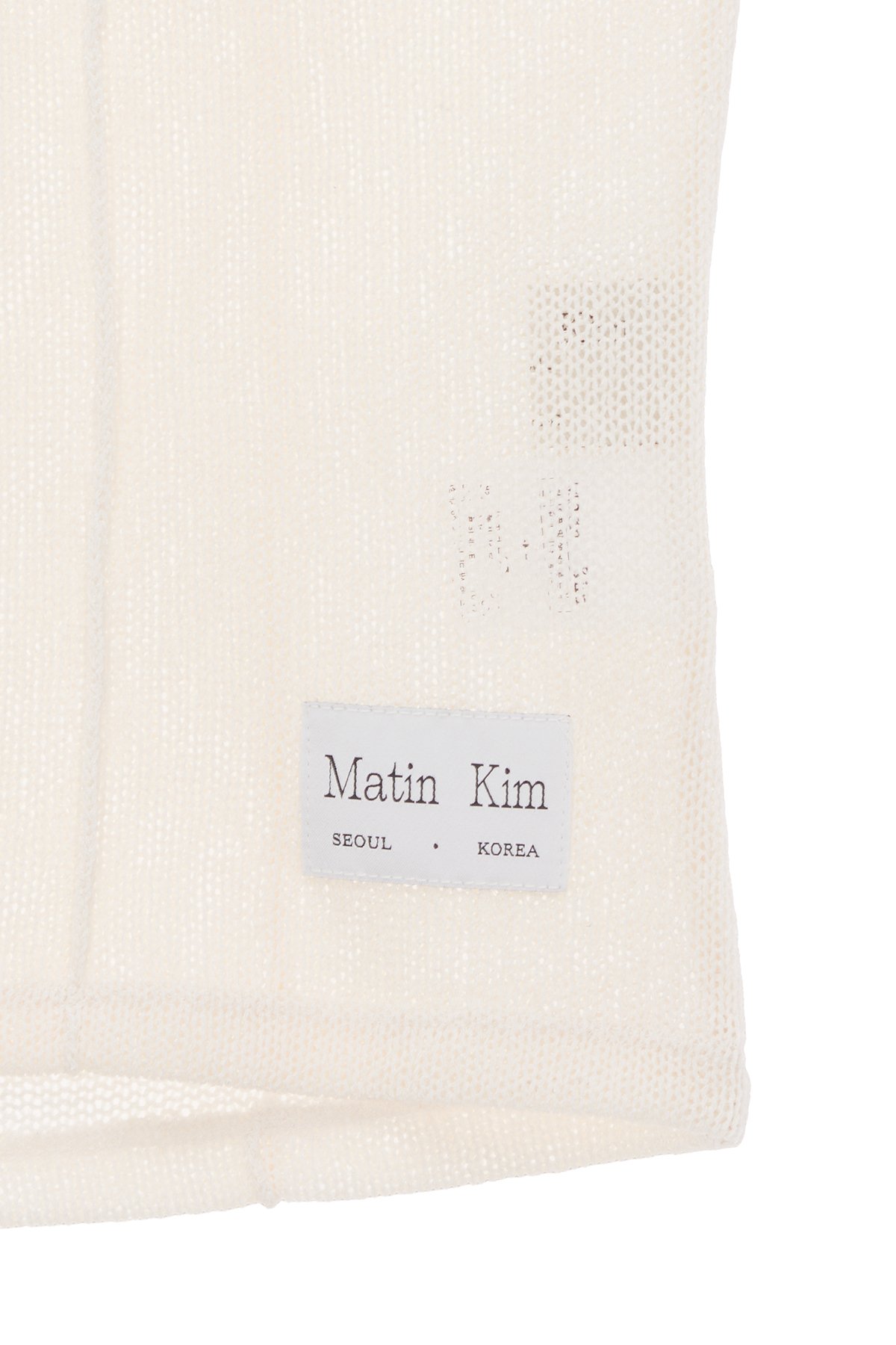 Áo ống cổ yếm MATIN KIM Halter Neck Tube màu ngà MK2334TS019M0IV - Ảnh 3