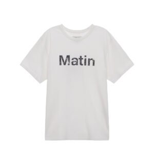 Áo thun nam MATIN KIM Vintage Big Logo Slim màu trắng MK2434TS541HWH