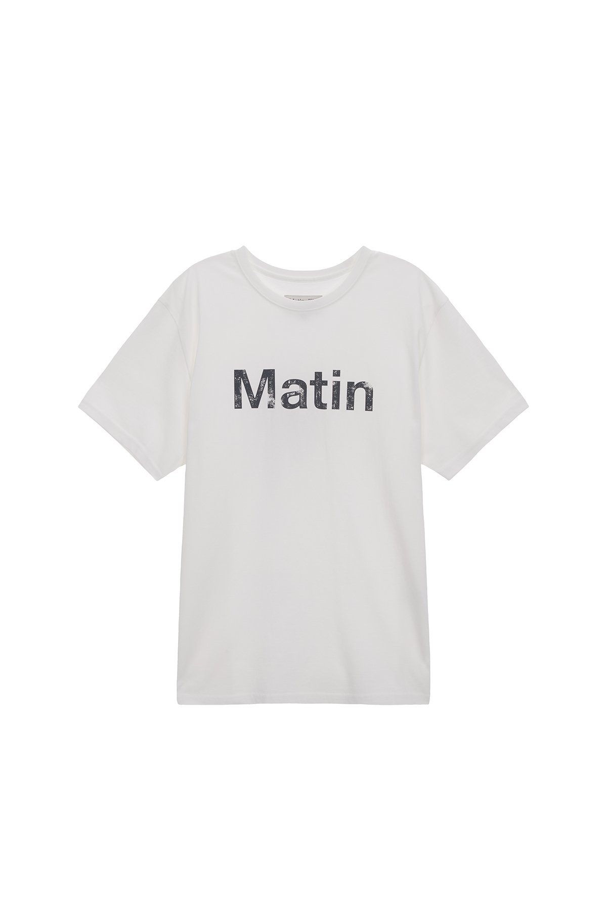 Áo thun nam MATIN KIM Vintage Big Logo Slim màu trắng MK2434TS541HWH