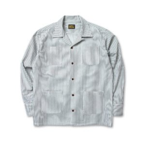 Áo sơ mi BLACK PP Vertical Stripe Open Collar Shirts BP.23-13