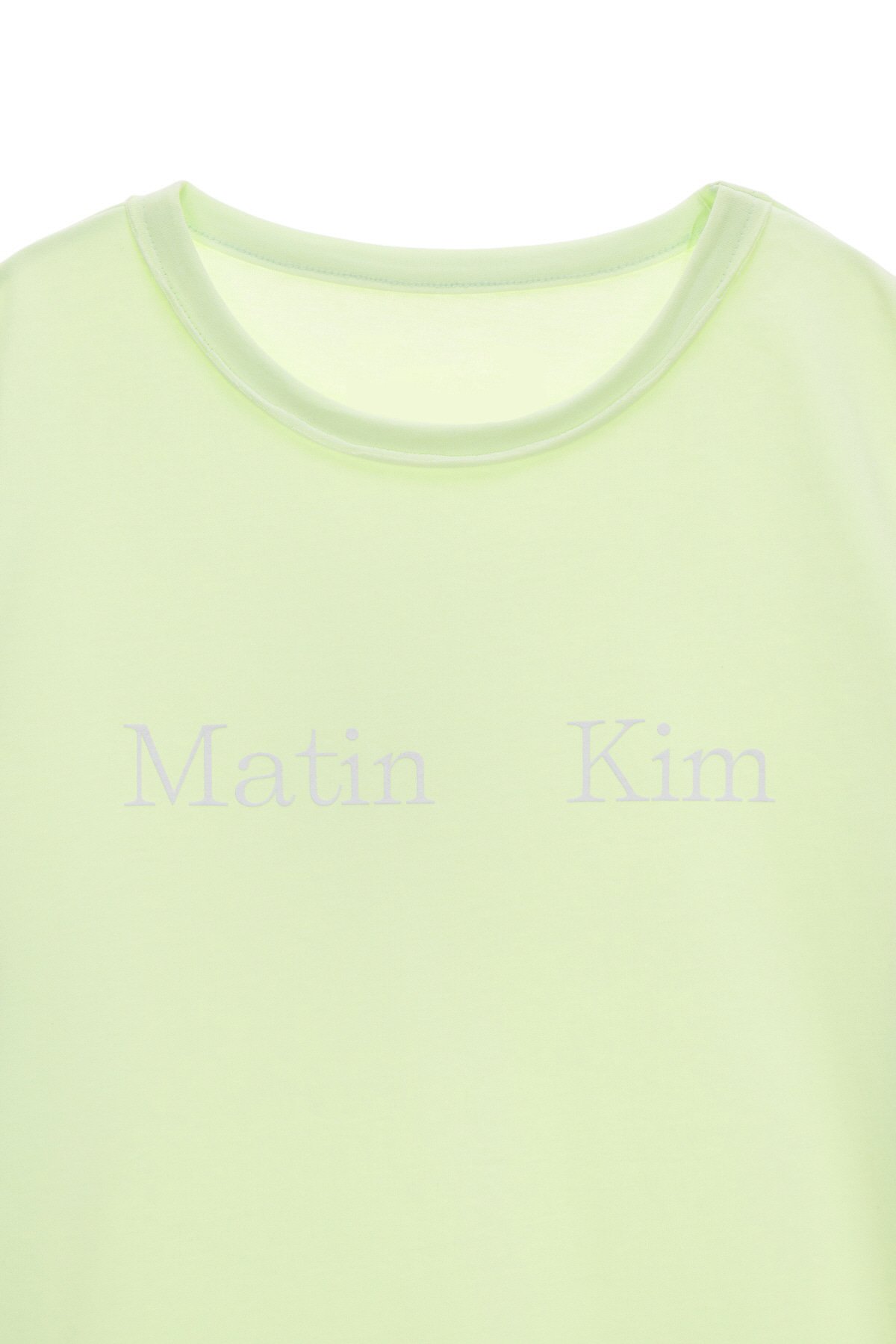 Áo thun MATIN KIM Logo T-Shirt màu xanh lá MK229NTS001M0GN - Ảnh 2