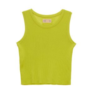 Áo dệt kim không tay MATIN KIM Airy Sleeveless màu chanh MK2311KV001M0LM