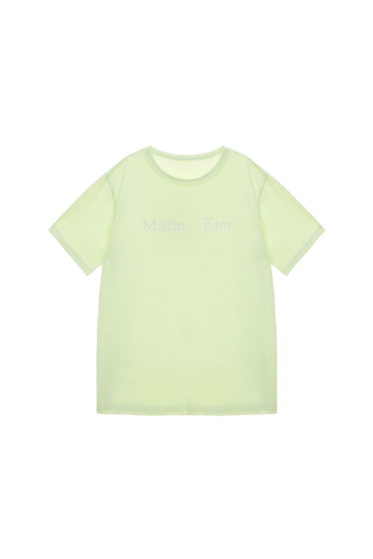 Áo thun MATIN KIM Logo T-Shirt màu xanh lá MK229NTS001M0GN