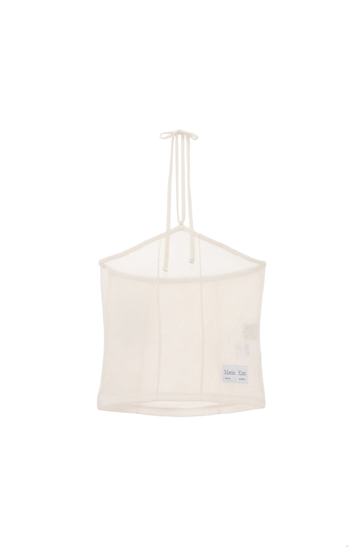Áo ống cổ yếm MATIN KIM Halter Neck Tube màu ngà MK2334TS019M0IV