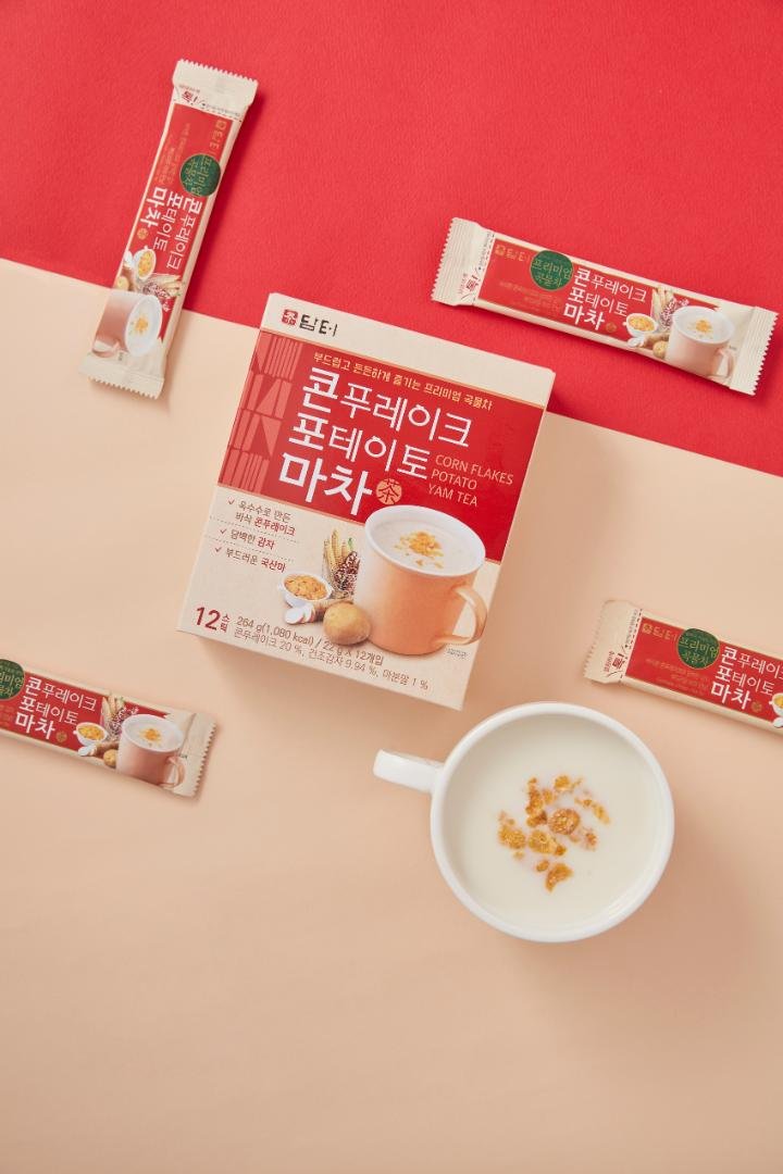 Bột bắp khoai tây củ mài DAMTUH Corn Flake Potato Yam 22 g × 12 gói - Ảnh 2